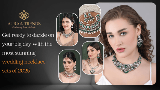 Get ready to dazzle on your big day with the most stunning wedding necklace sets of 2025! - Auraa Trends