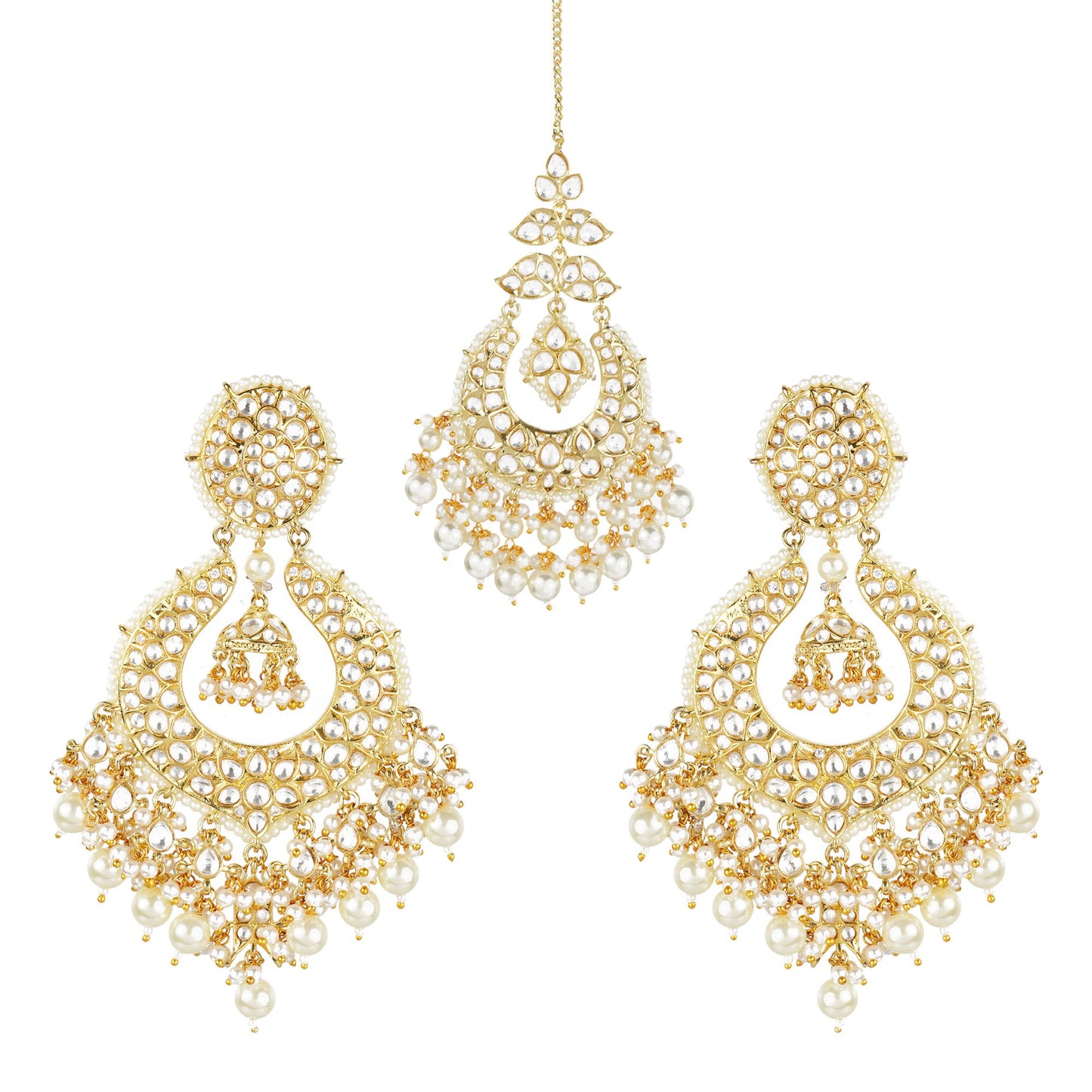 Splendid Earrings and Maangtika Set