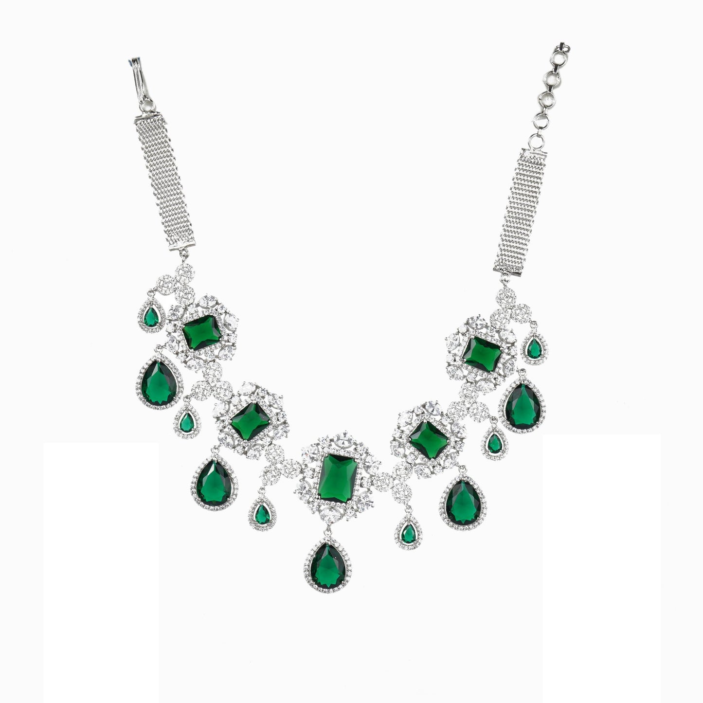 Dazzling Diamonte Necklace Set