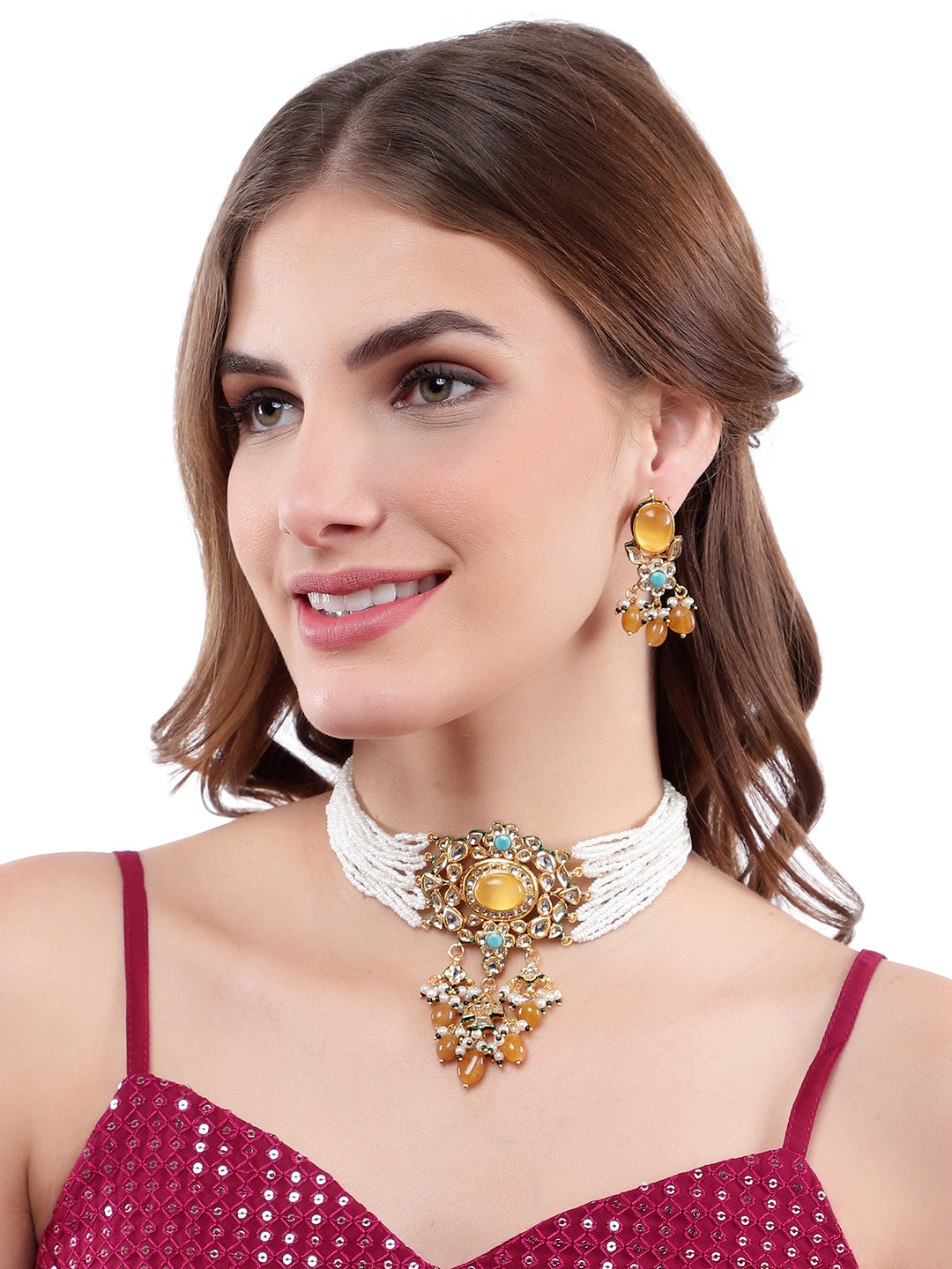 Traditional Handcrafted Stone Choker Set