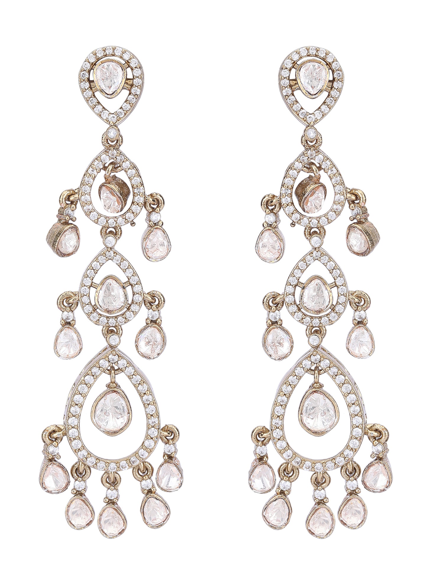 Elegant Moissanite Dangle Earrings