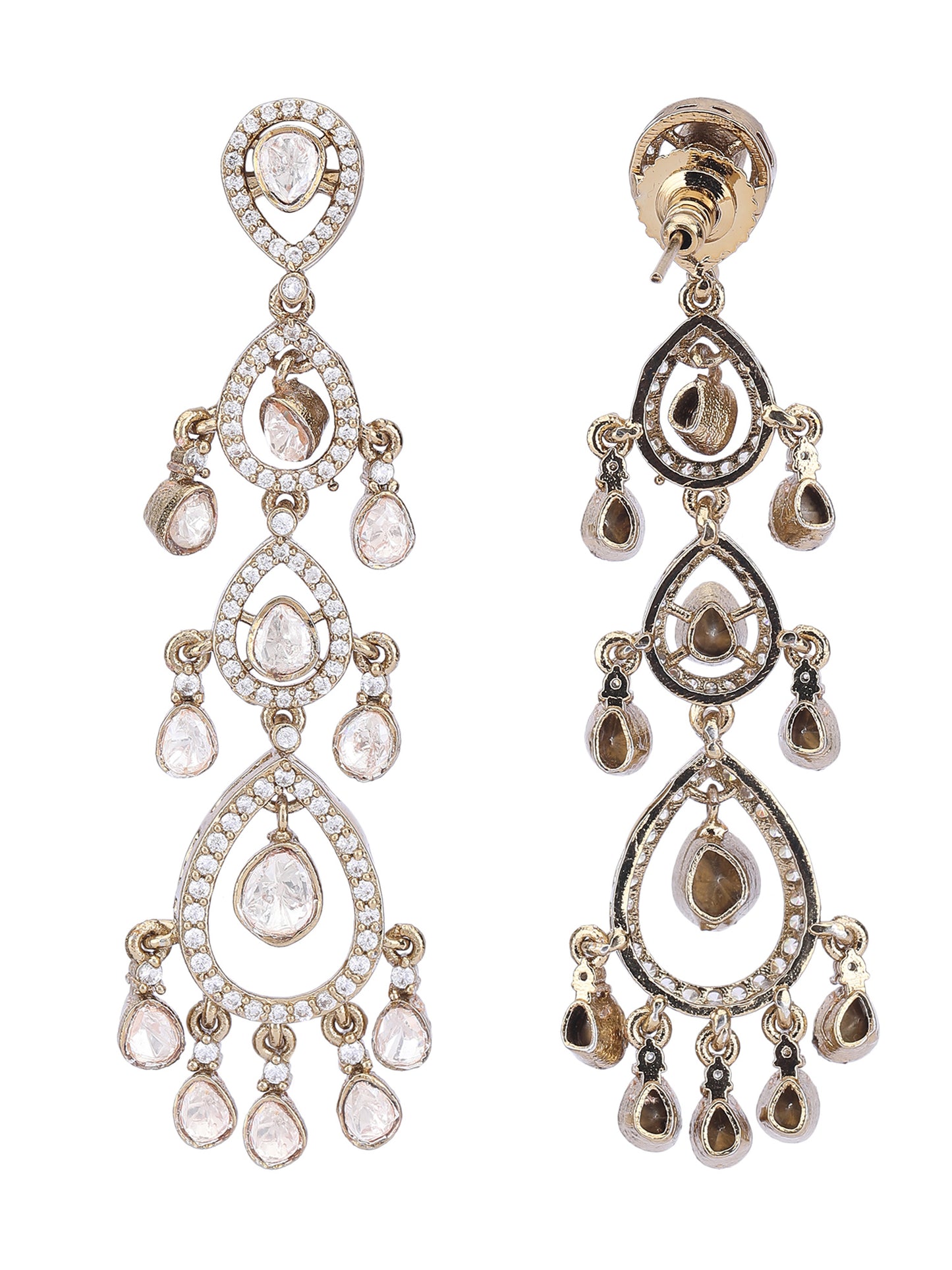 Elegant Moissanite Dangle Earrings