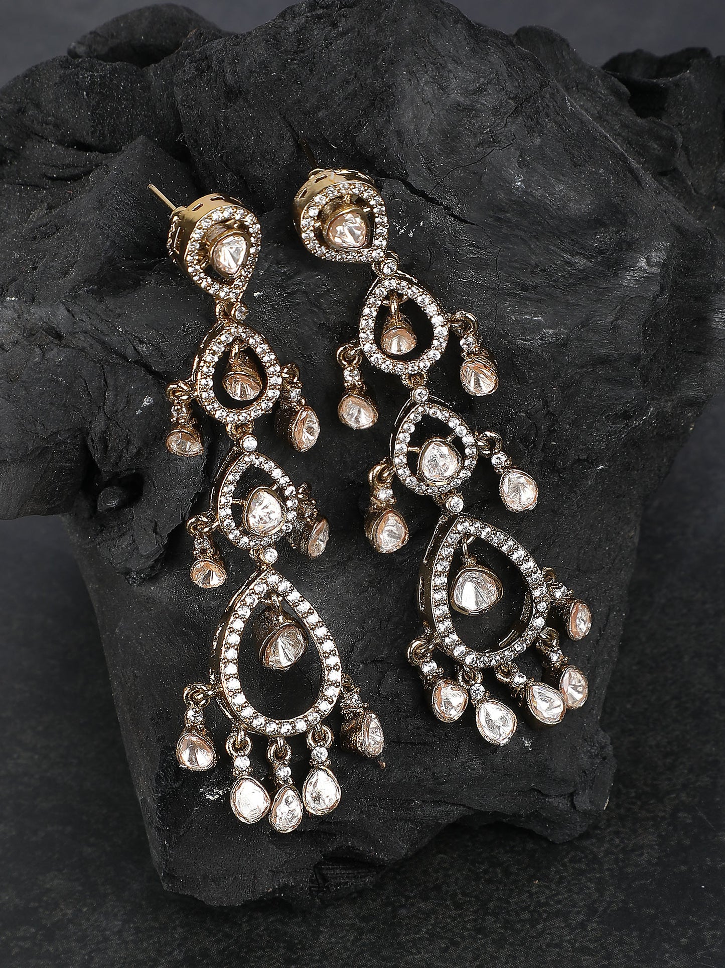 Elegant Moissanite Dangle Earrings