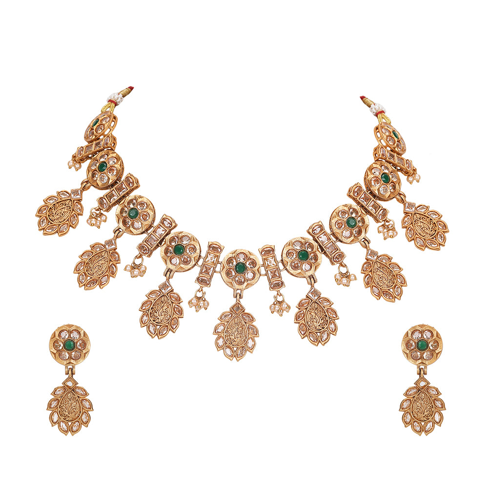 Choker Necklace Set with earrings set