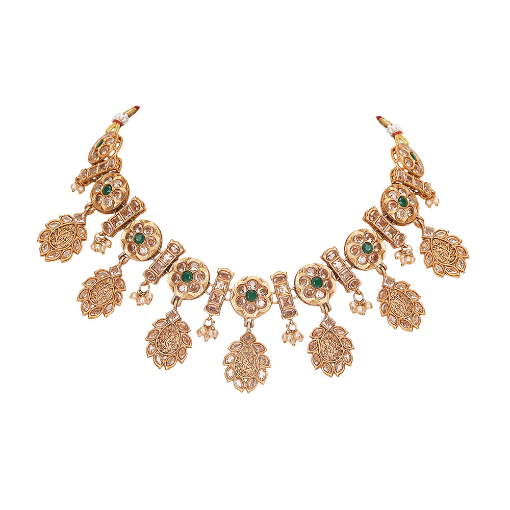 Choker Necklace Set with earrings set