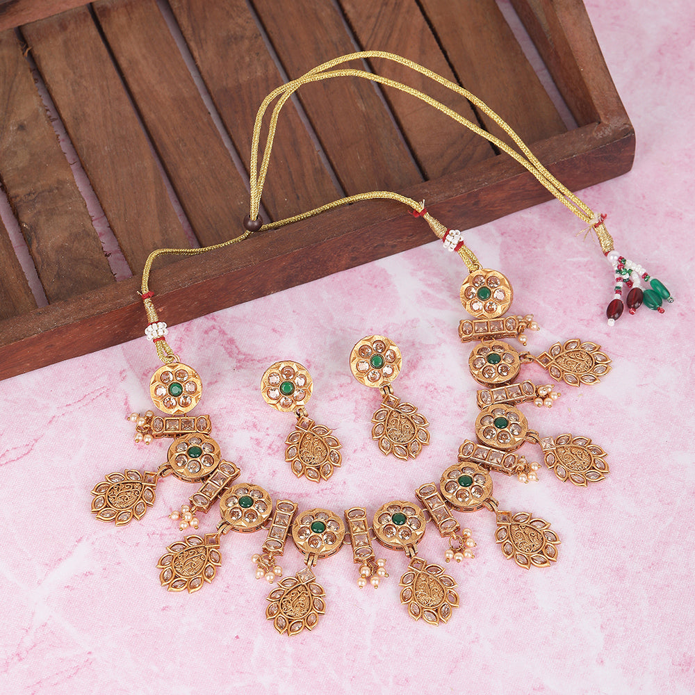 Choker Necklace Set with earrings set