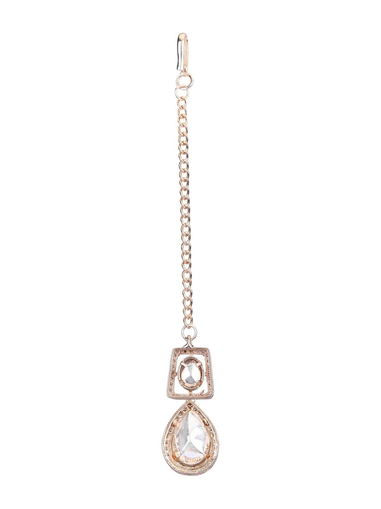 22KT Gold Plated Kundan Necklace Set - Auraa Trends