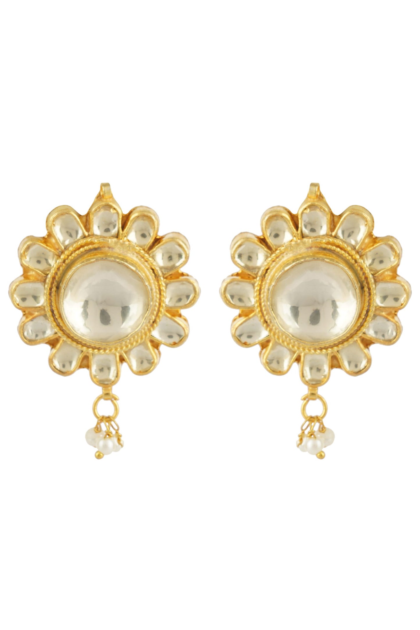 Noble Gold Plated Kundan Necklace Set