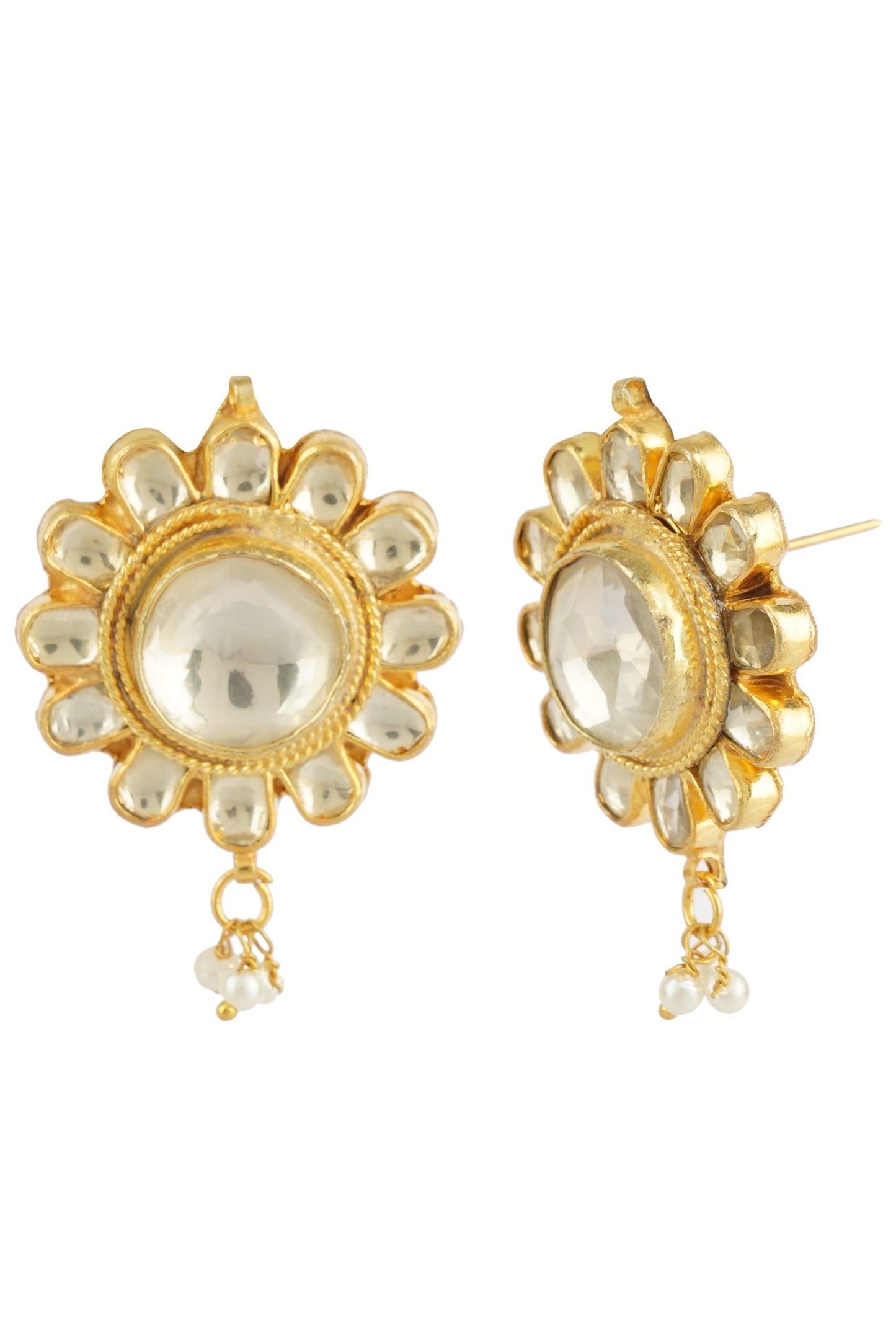 Noble Gold Plated Kundan Necklace Set