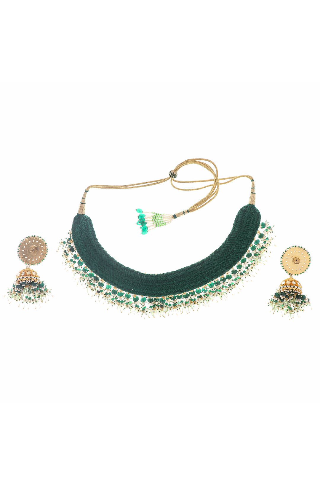 Sumptuous Gold Plated Kundan Necklace Set