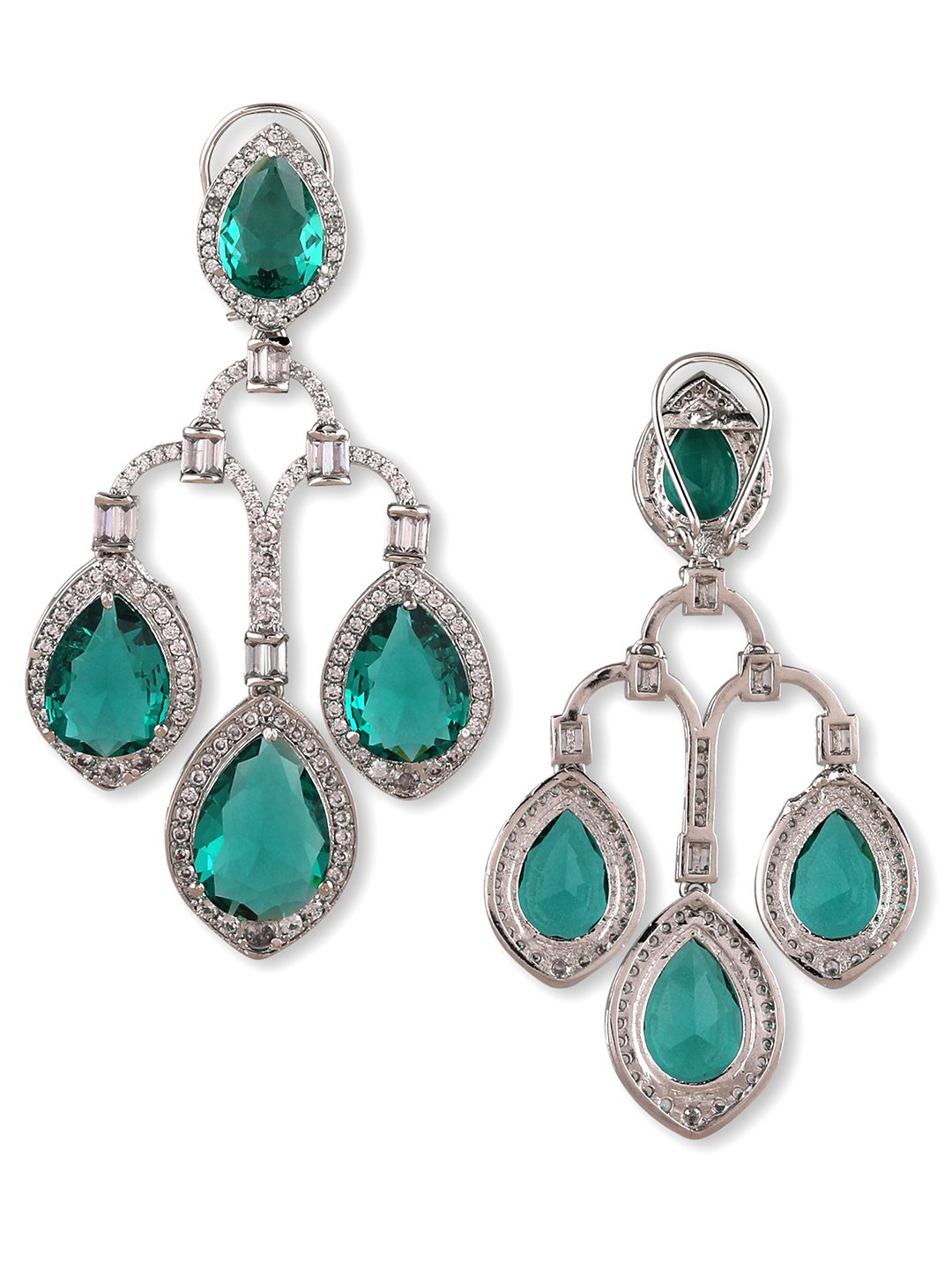 Shop American Diamond Zircon Chandelier Earrings