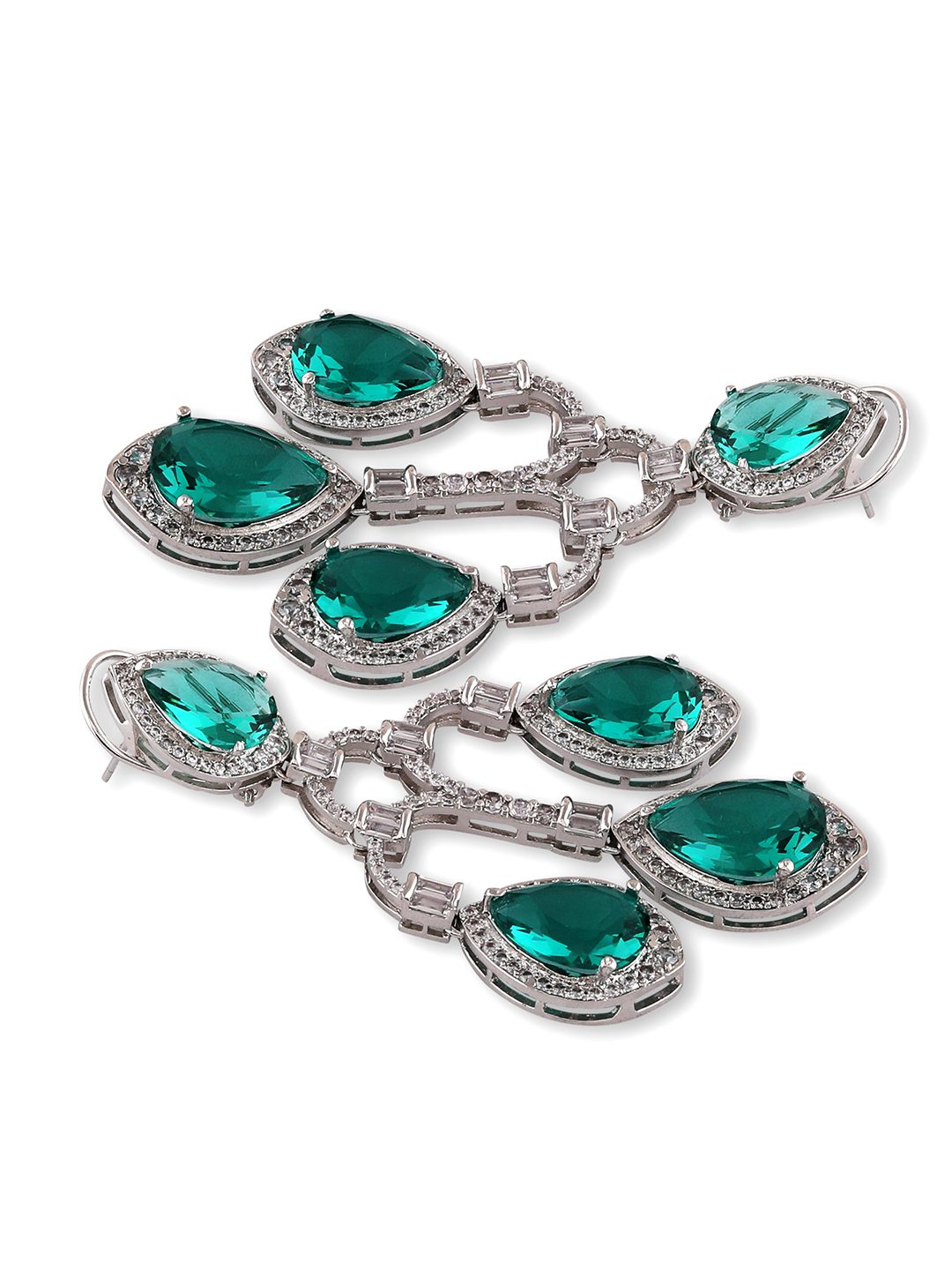 Shop American Diamond Zircon Chandelier Earrings Online