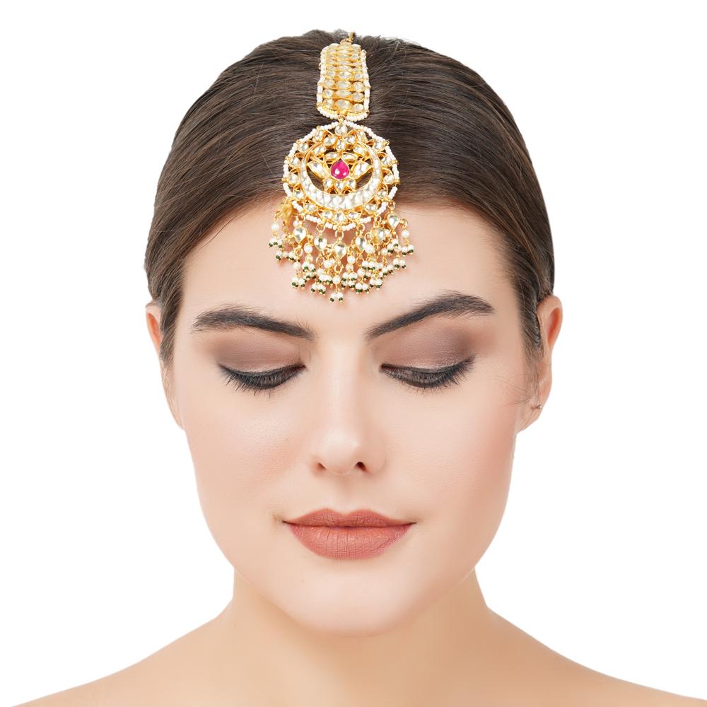 Kundan Maangtika popular 22KT Gold Plated