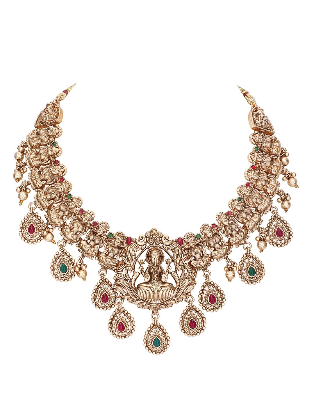 Traditional Brown Kundan Necklace Set