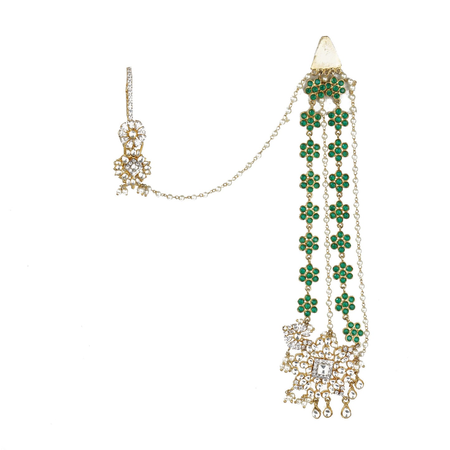 Exquisite Kundan Sadabahaar Earrings