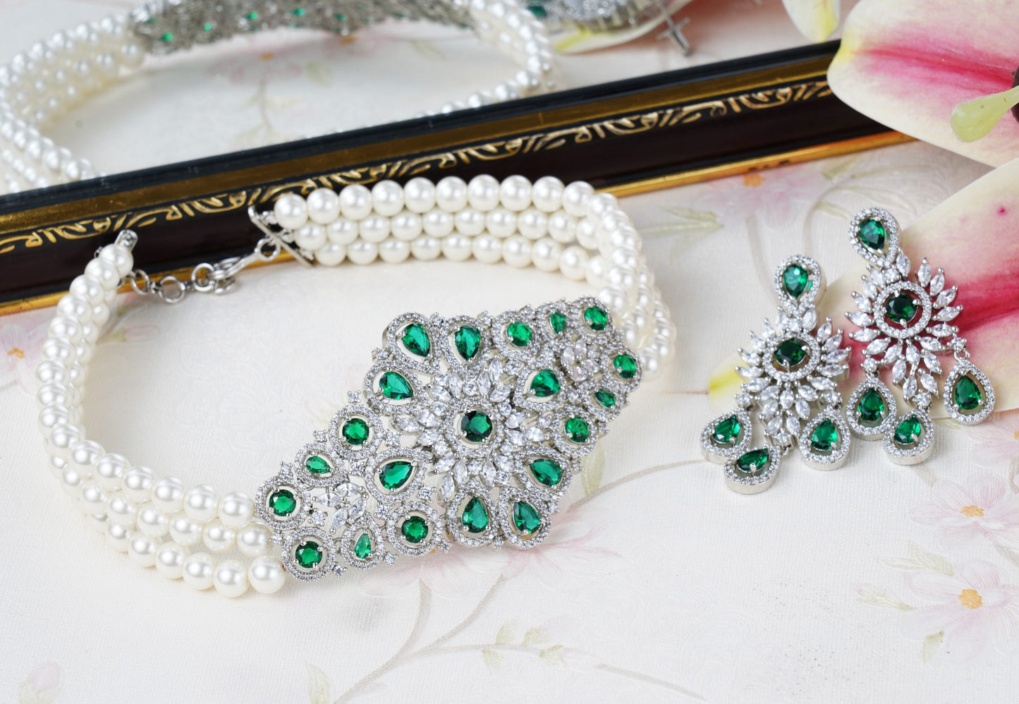 Diamonte Necklace Set Online