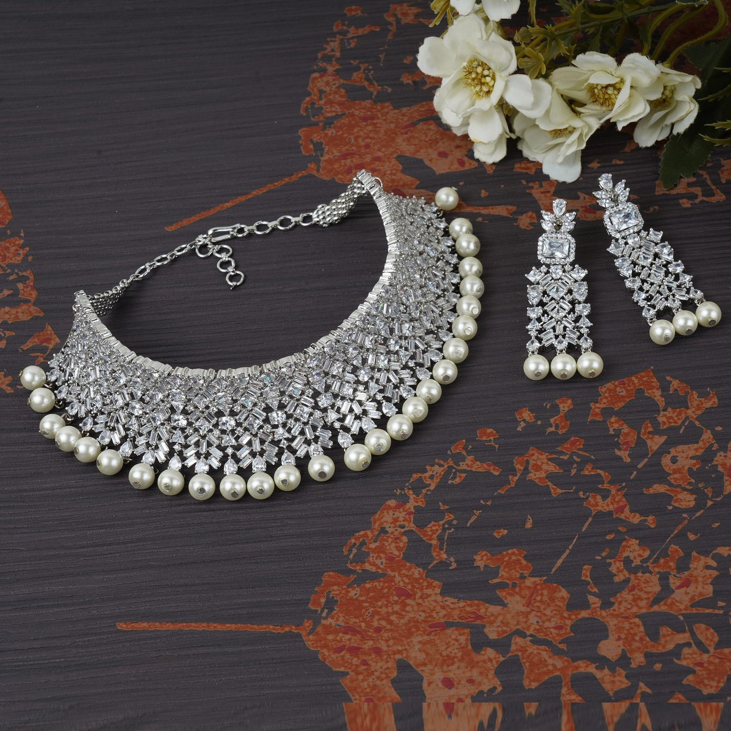 Timeless Diamonte Necklace Set