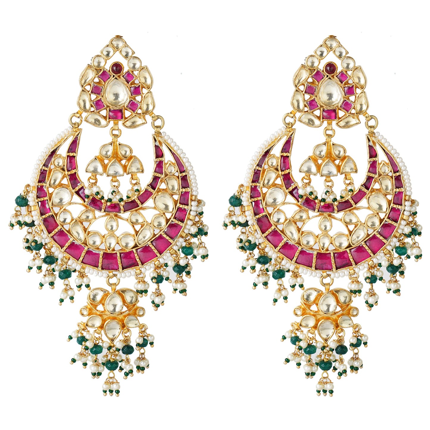 Imperial Kundan Chaanbali Earrings