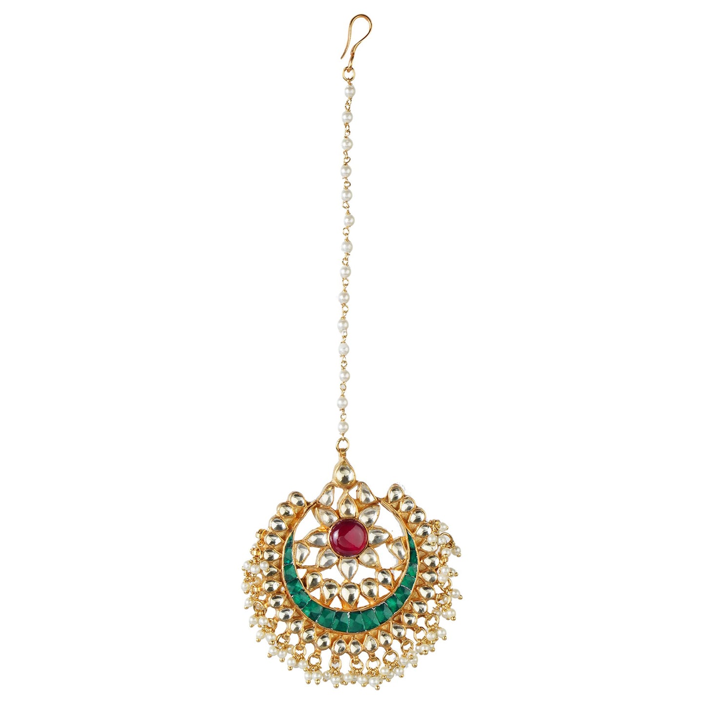 Opalescent Kundan Maangtika