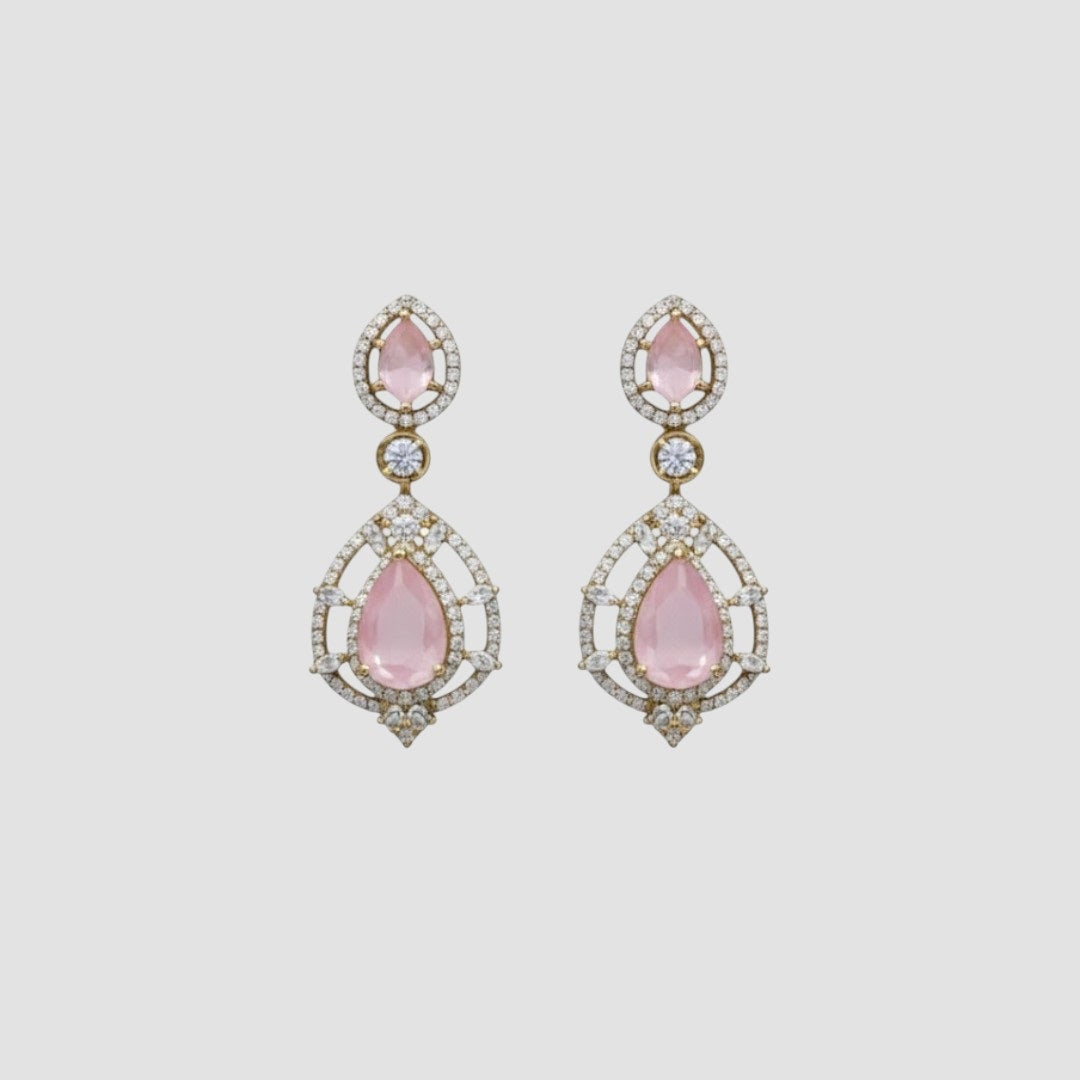 Premium Multi-Layered Kundan Necklace Set with Pastel Pink & Green Stones