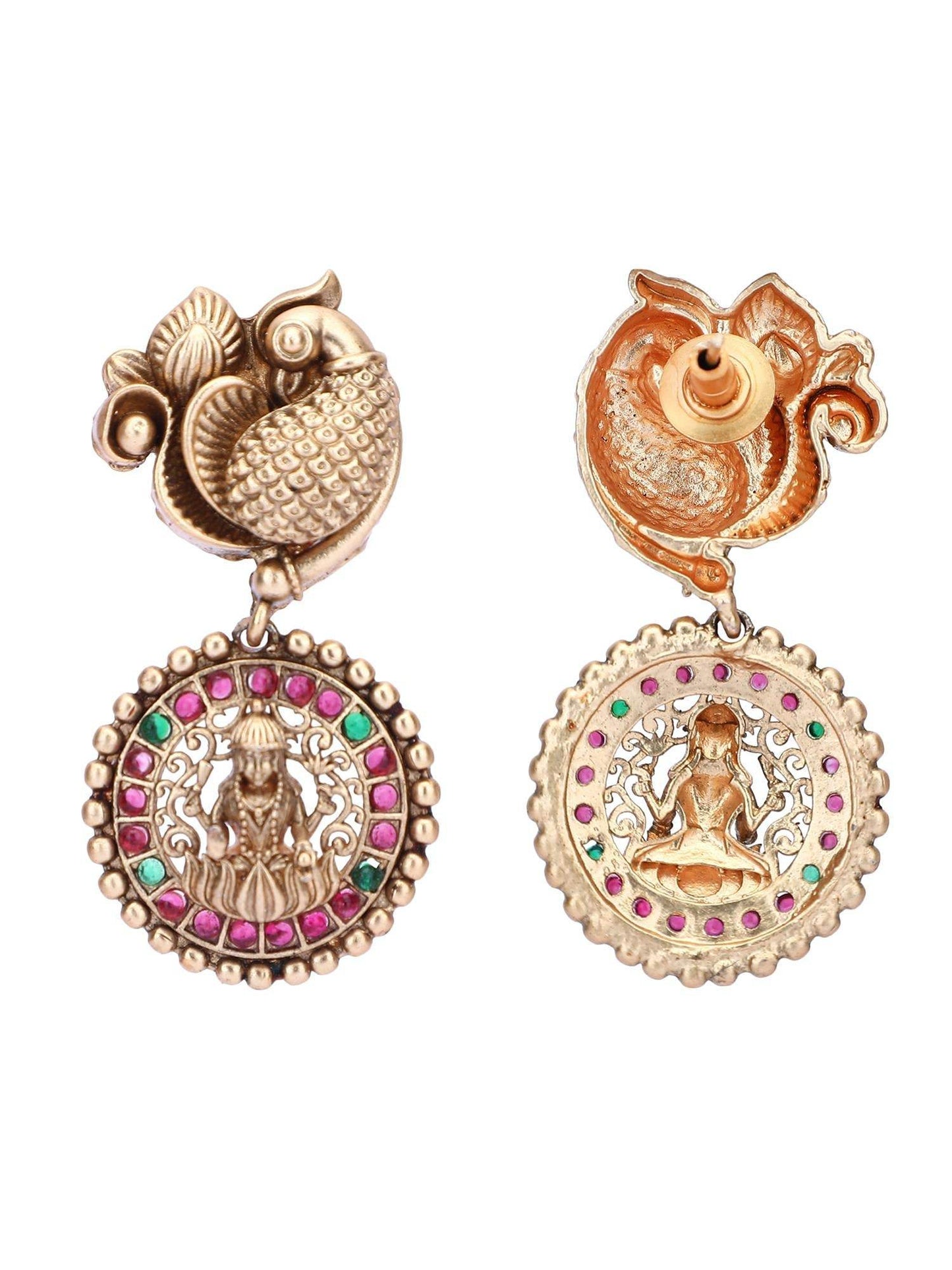 Bold Brown Kundan Necklace Set - Auraa Trends
