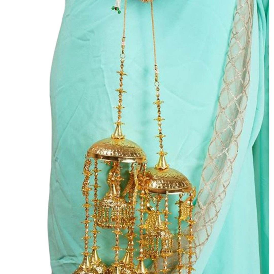 Bridal Gold-Plated Alloy kaleere - Auraa Trends