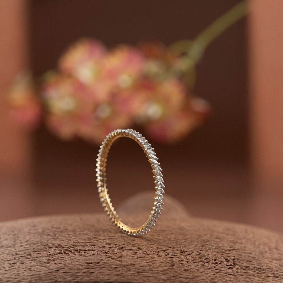 Chic Silver-Finish American Diamond Bangles – Sleek Statement Set - Auraa Trends