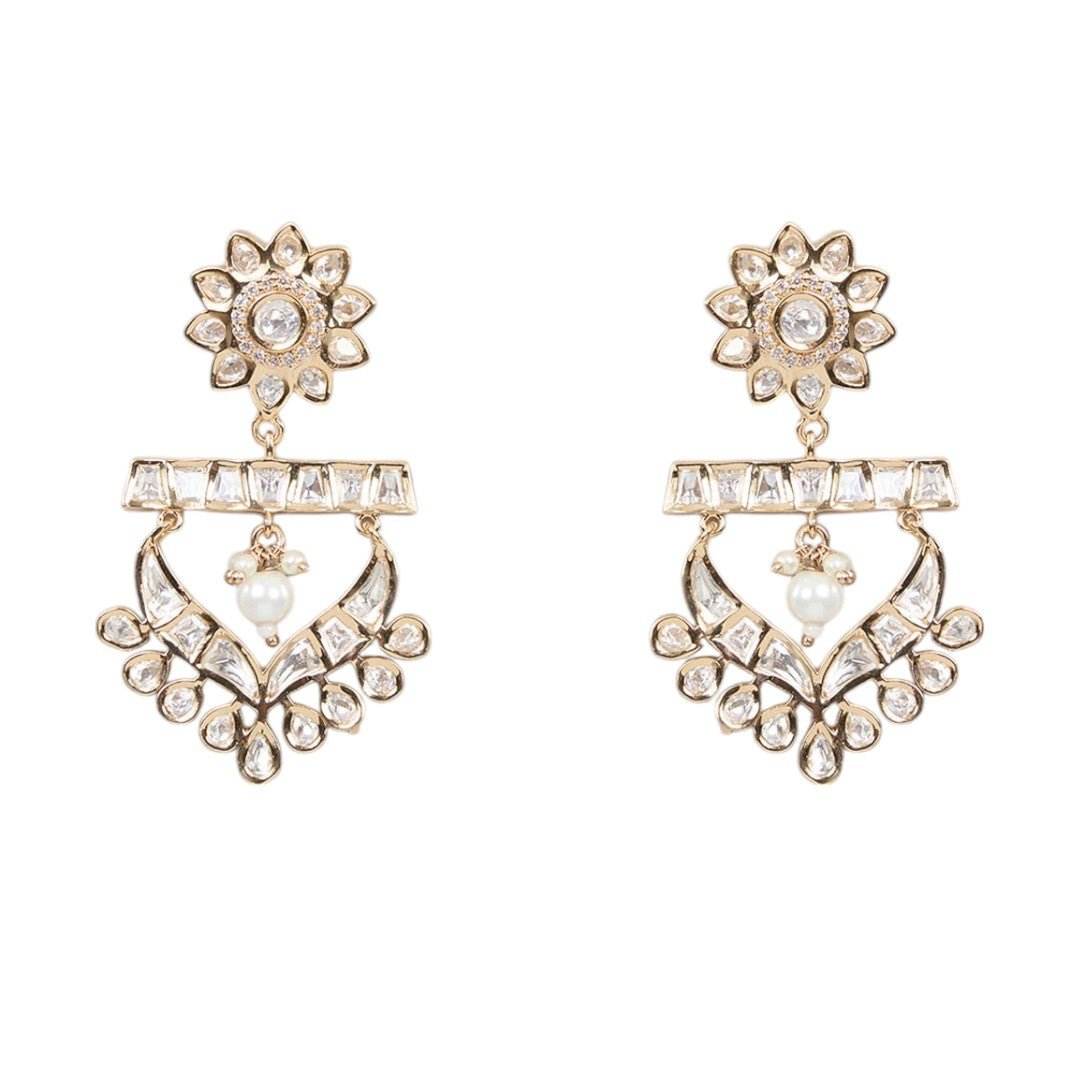Choker Gold Necklace Set with Decorations - Auraa Trends