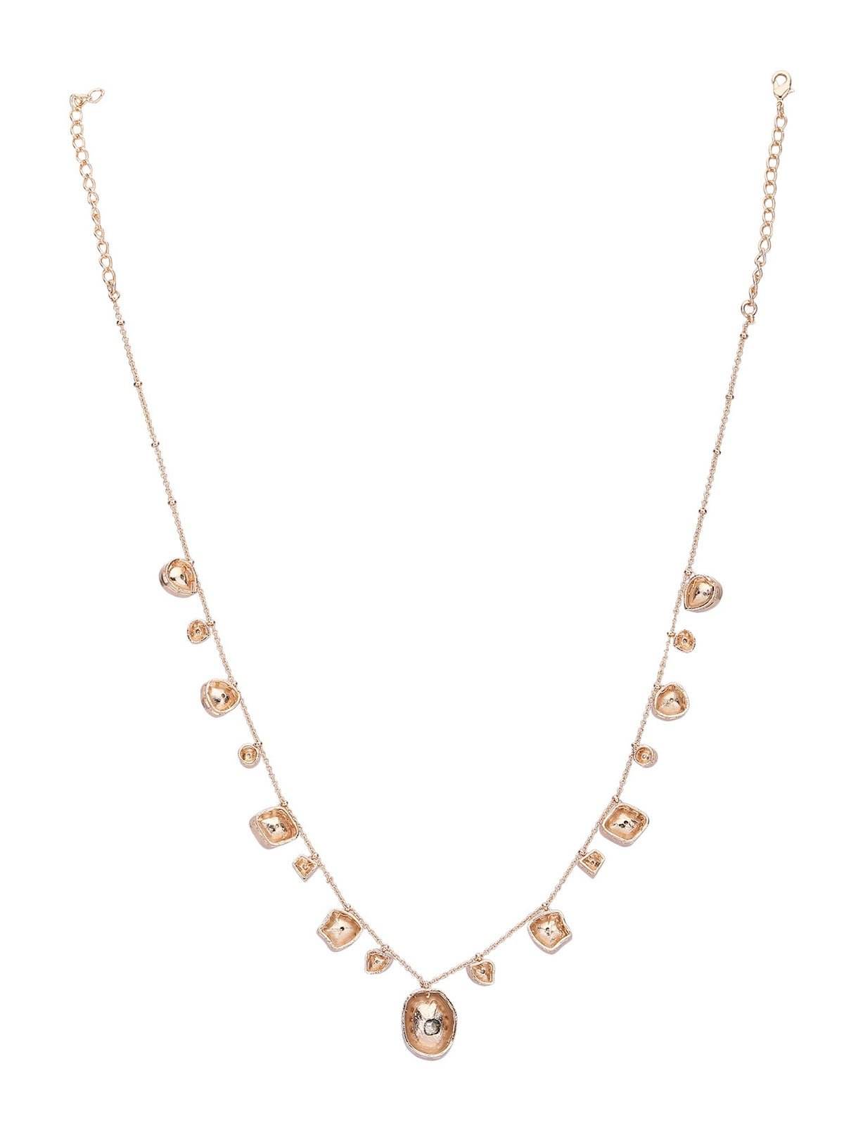 Contemporary-Shaped Necklace and Earrings - Auraa Trends
