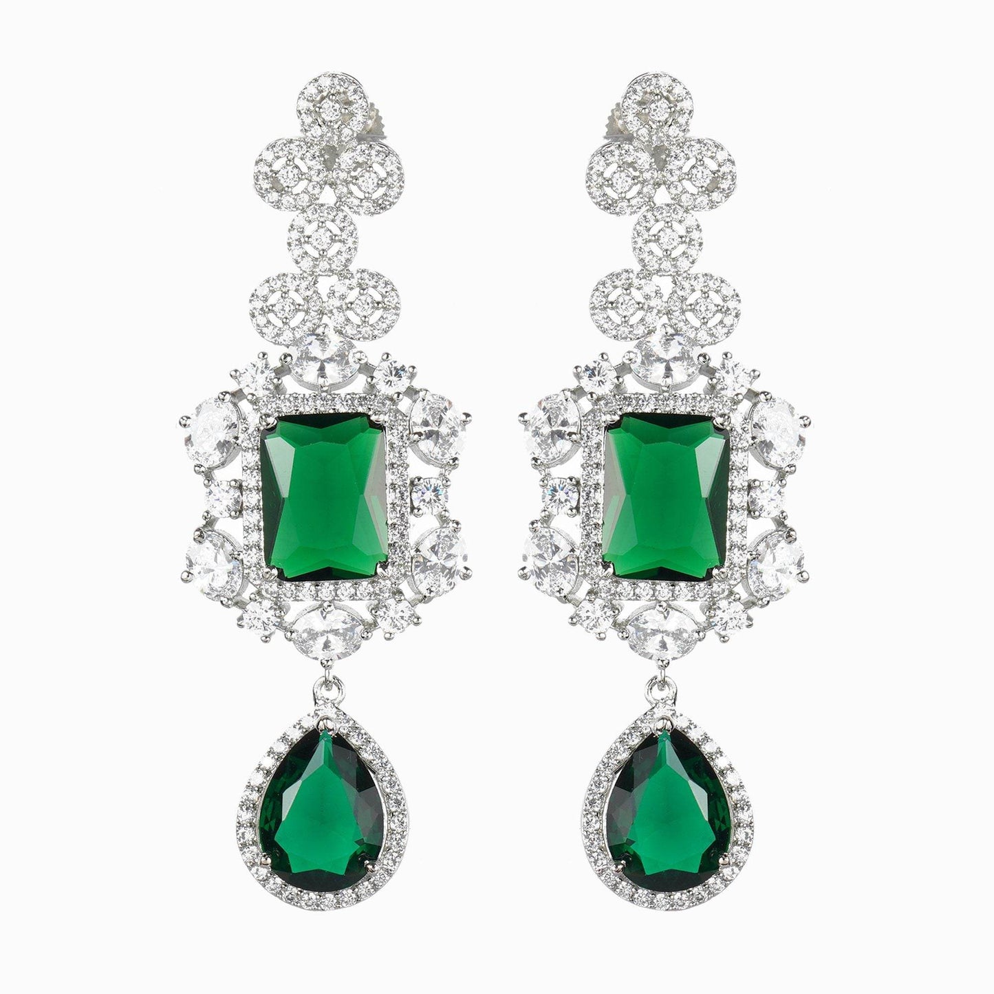 Dazzling Diamonte Necklace Set - Auraa Trends