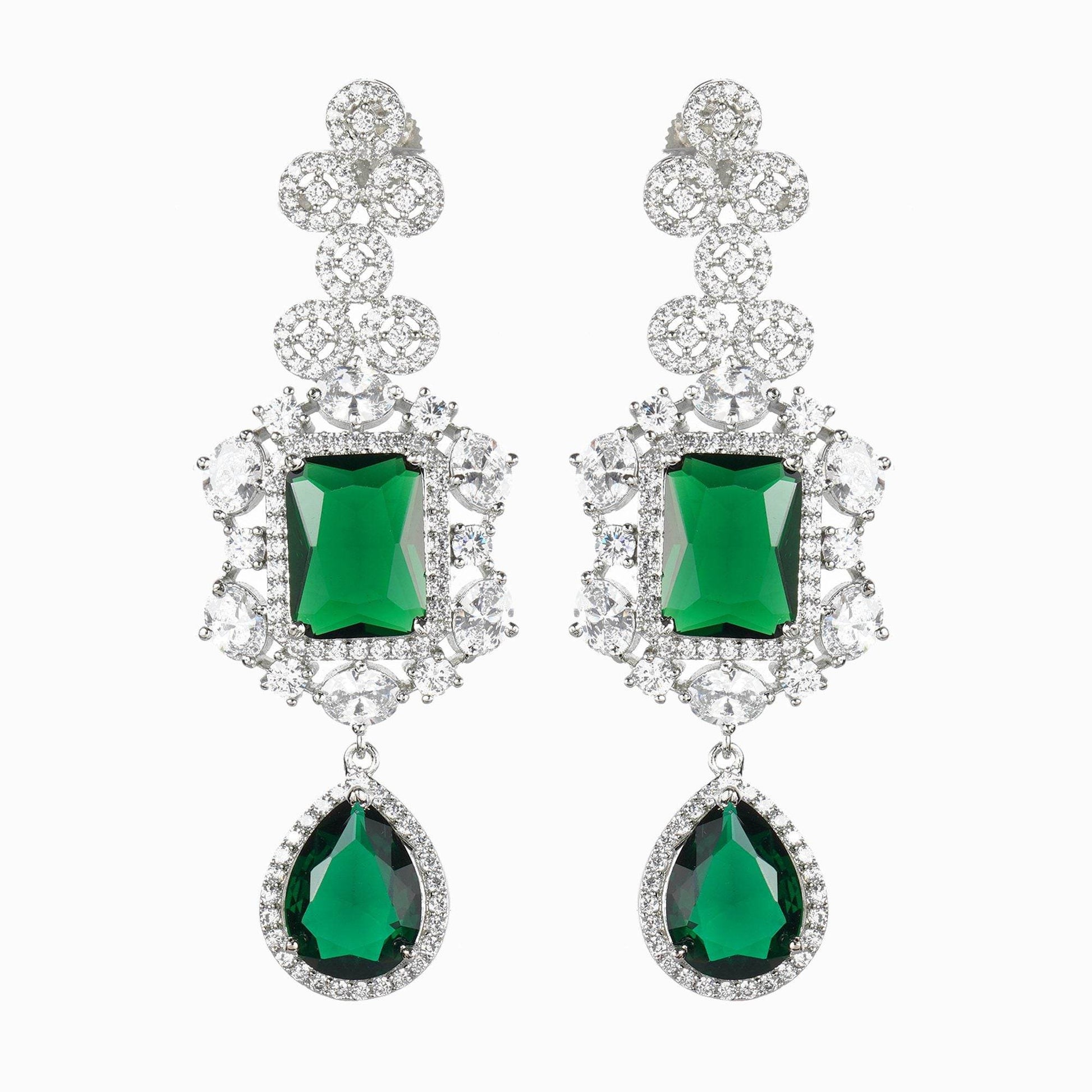 Dazzling Diamonte Necklace Set - Auraa Trends