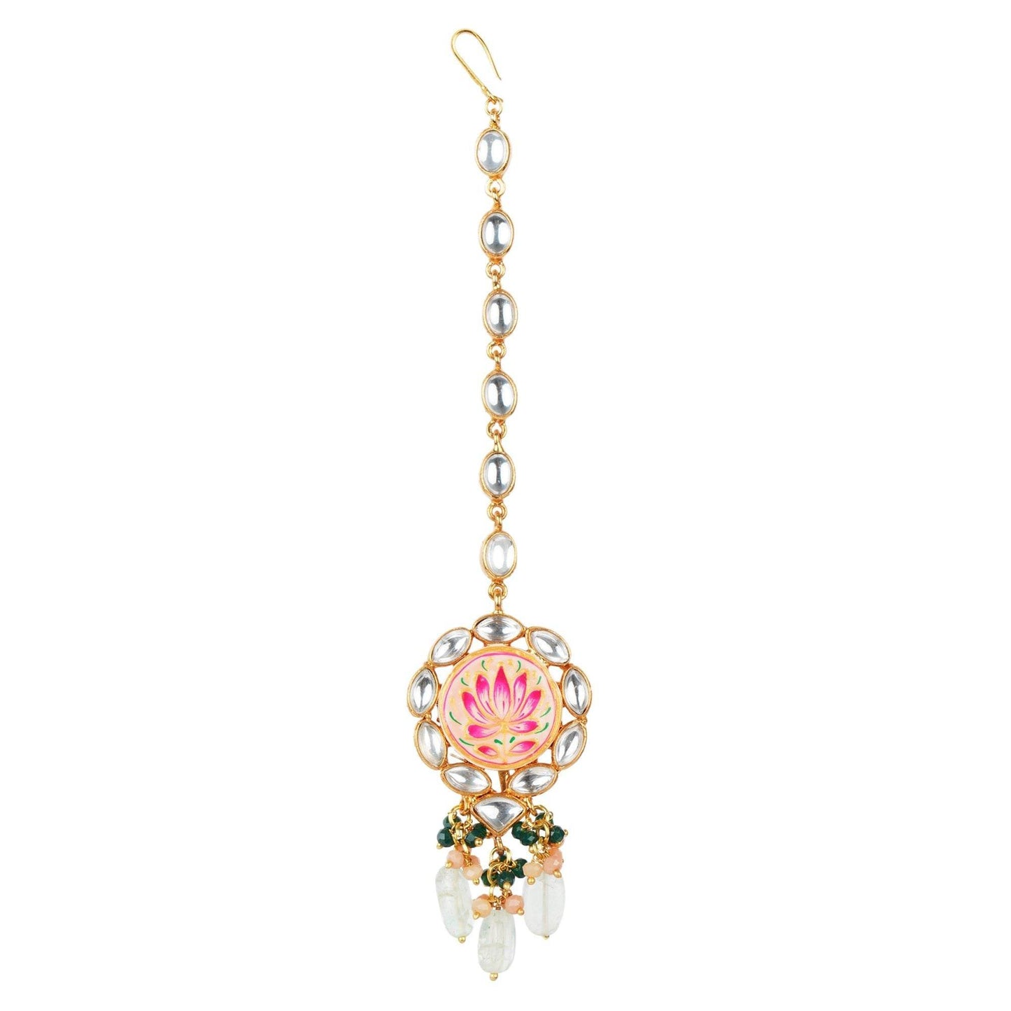 Dazzling Kundan Necklace Set - Auraa Trends