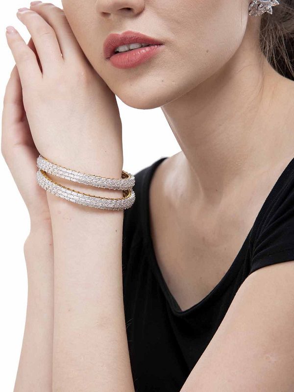 Dazzling Swarovski Sterling Silver Bracelet - Auraa Trends - Bracelet - Trends - Dazzling Swarovski Sterling Silver Bracelet