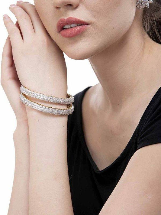 Dazzling Swarovski Sterling Silver Bracelet - Auraa Trends