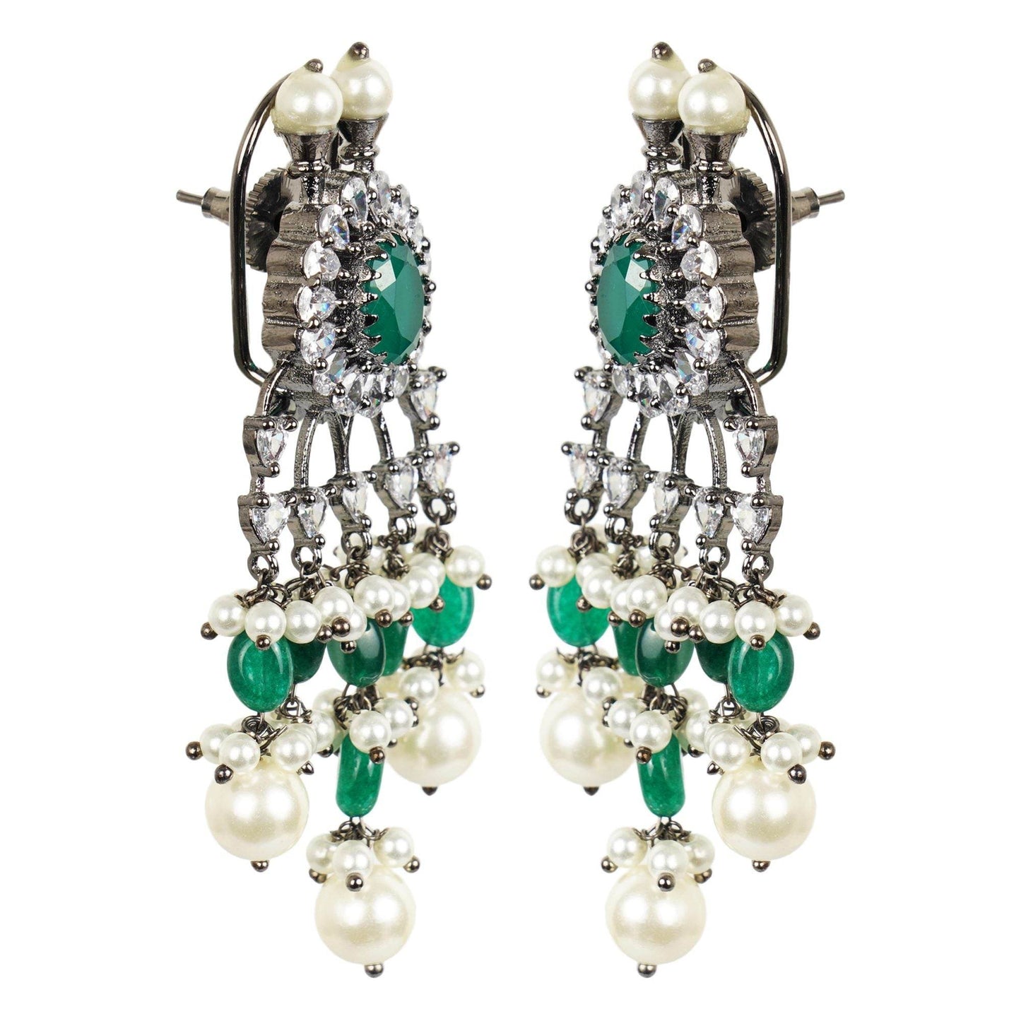 Dignified Kundan Necklace Set - Auraa Trends