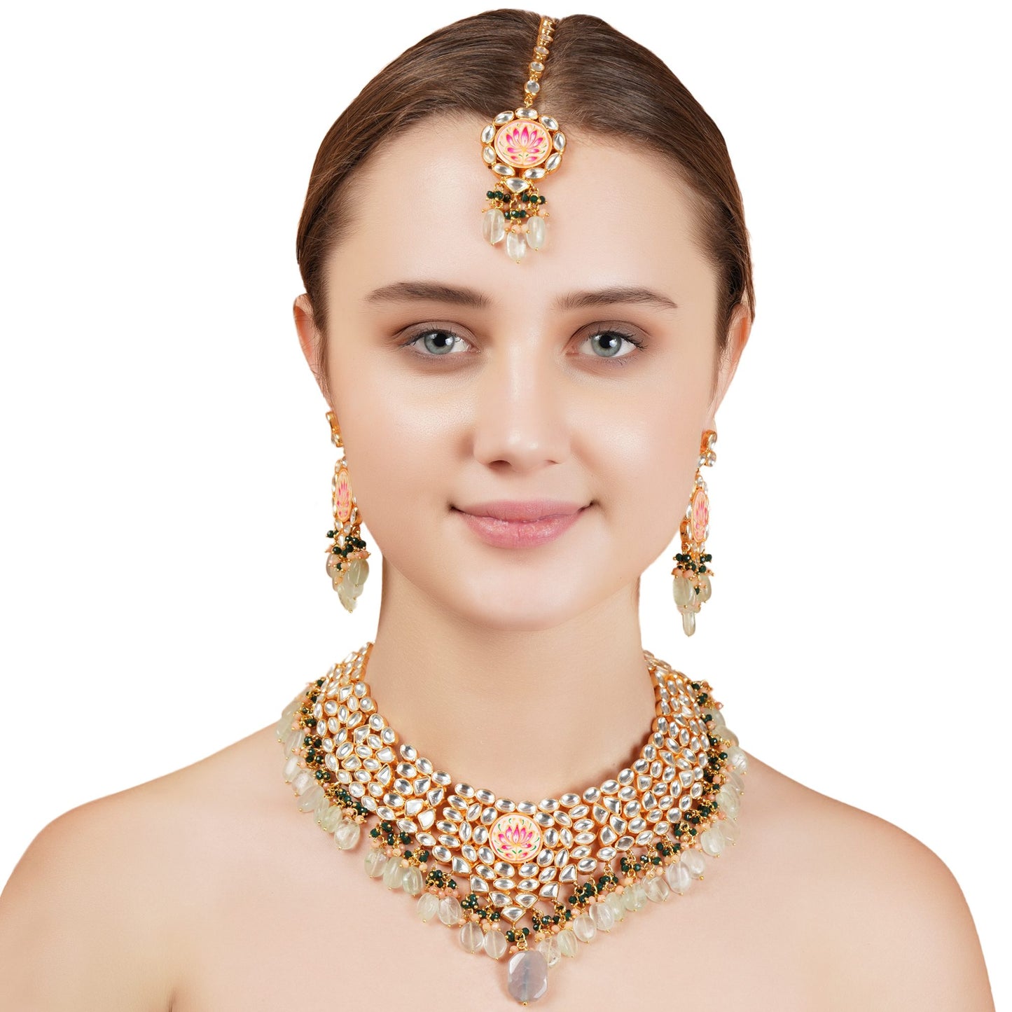 Dazzling Kundan Necklace Set