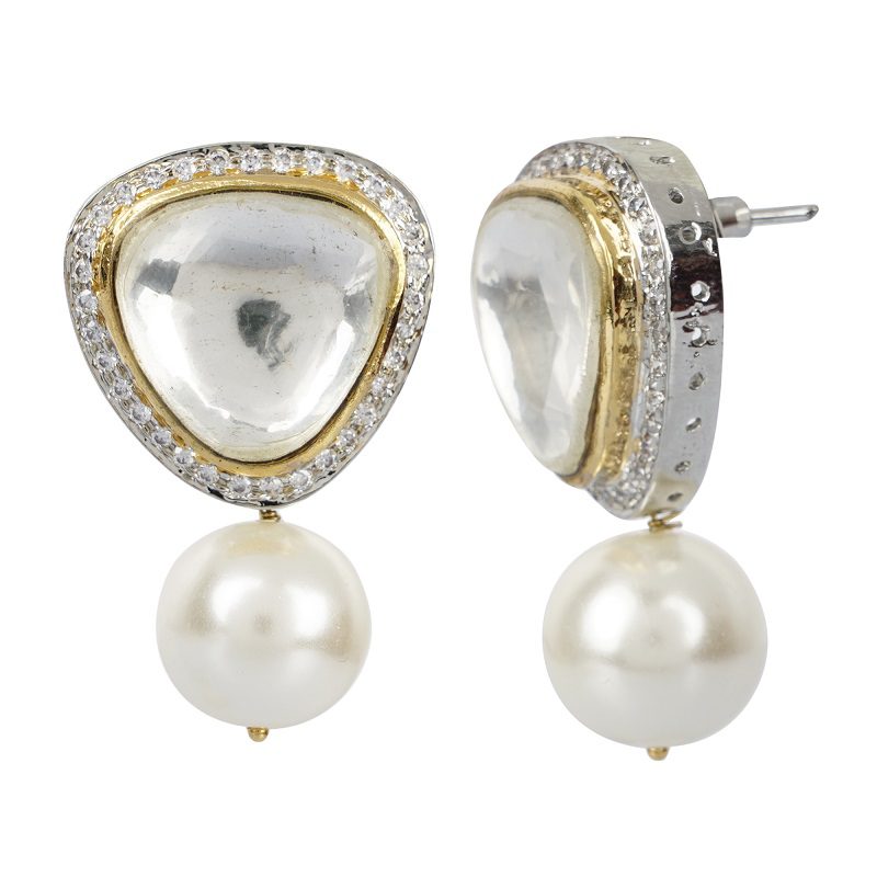 Kundan Pearl Drop Earring for women
