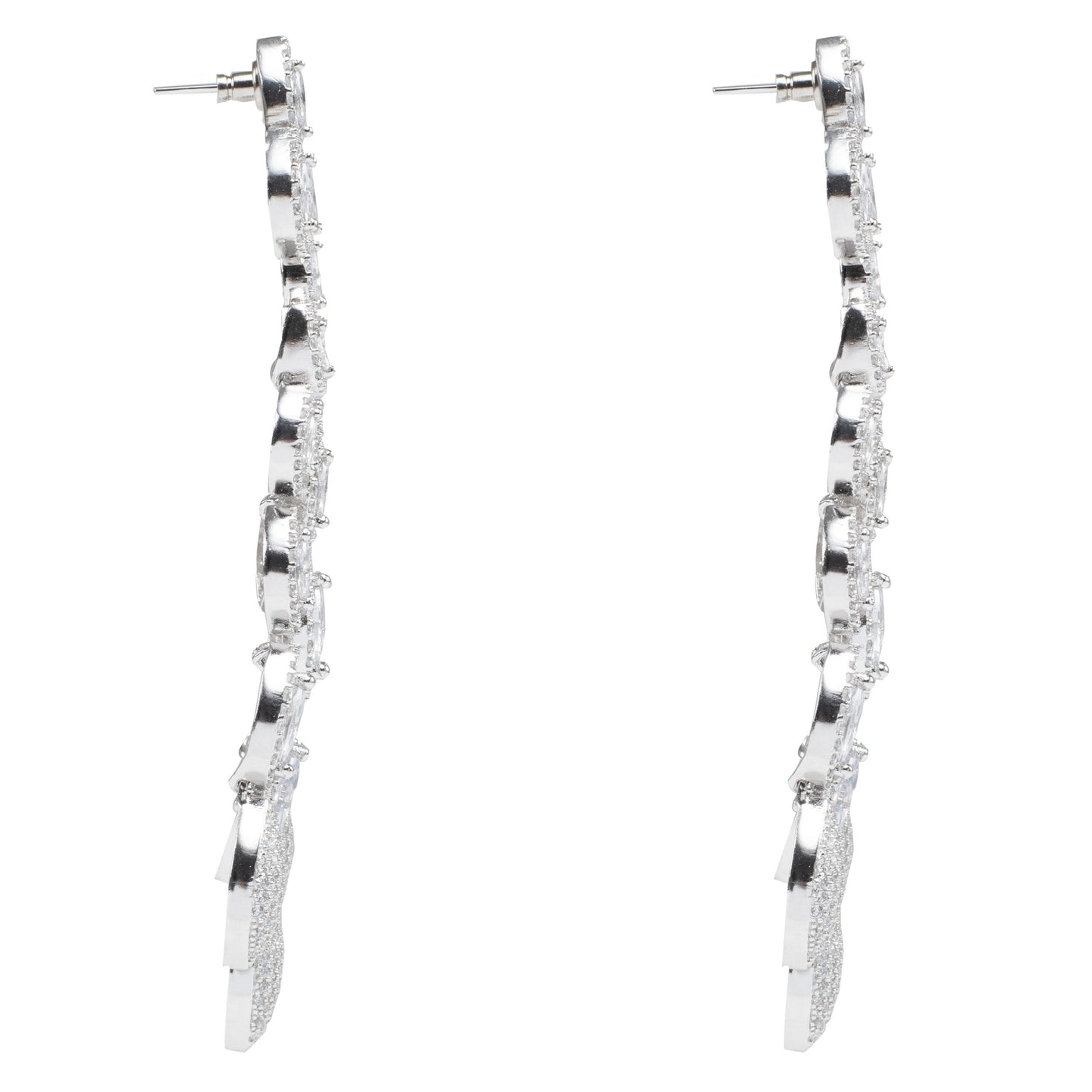 Refined Diamonte Chaandlier Earrings