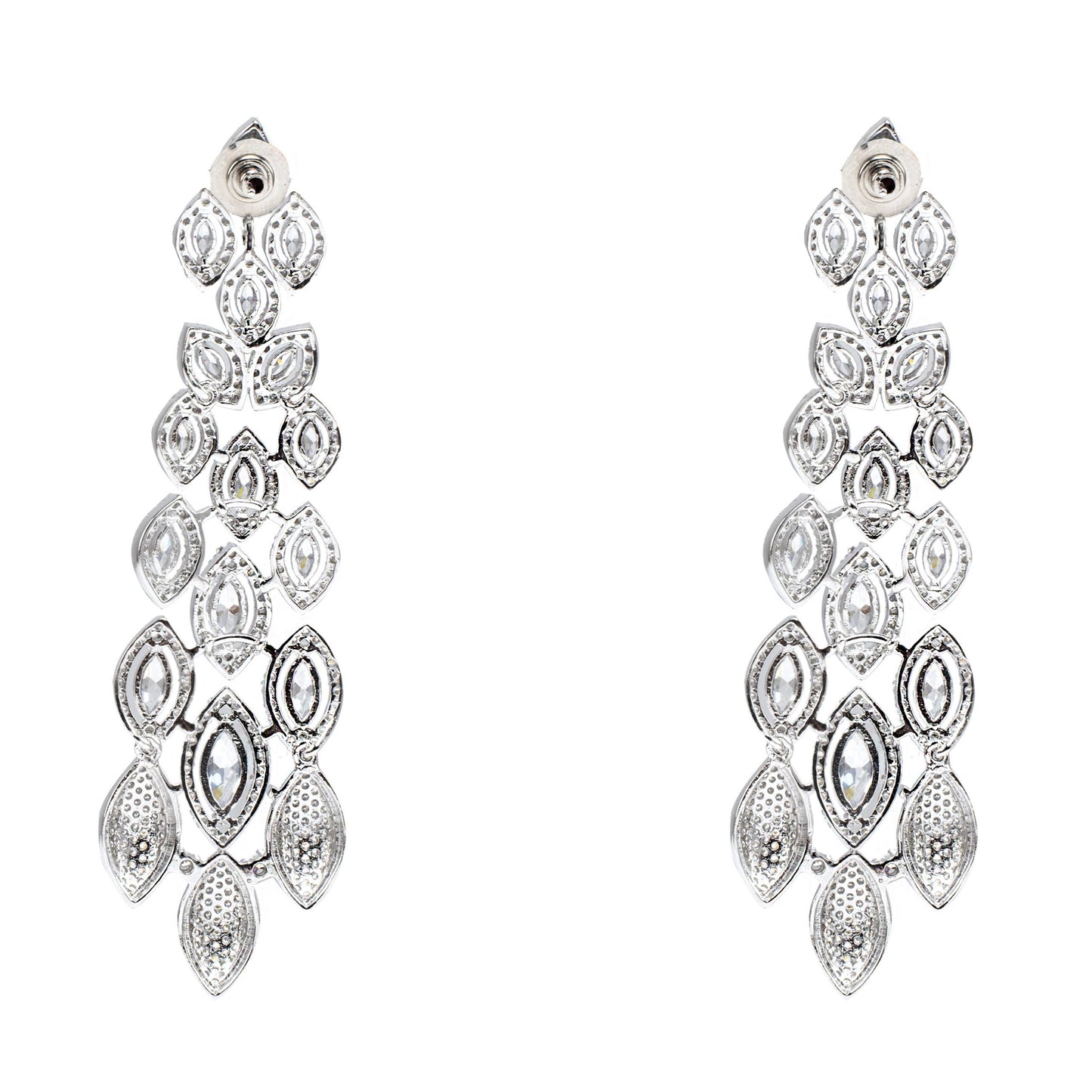 Refined Diamonte Chaandlier Earrings