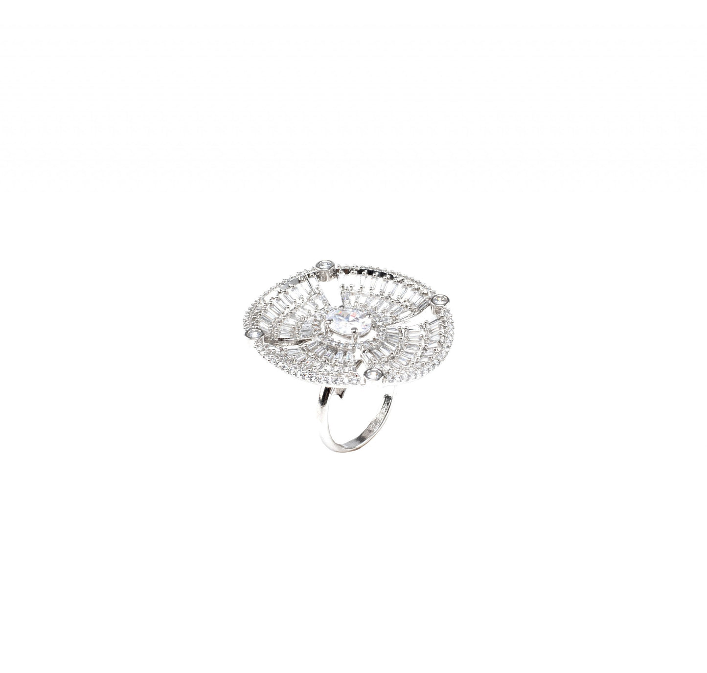 Diamonte Round Ring