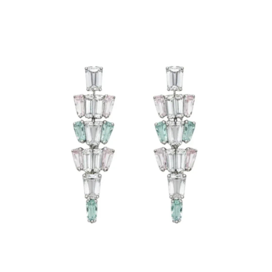 Elegant American Diamond Necklace Set with Earrings for Women - Auraa Trends