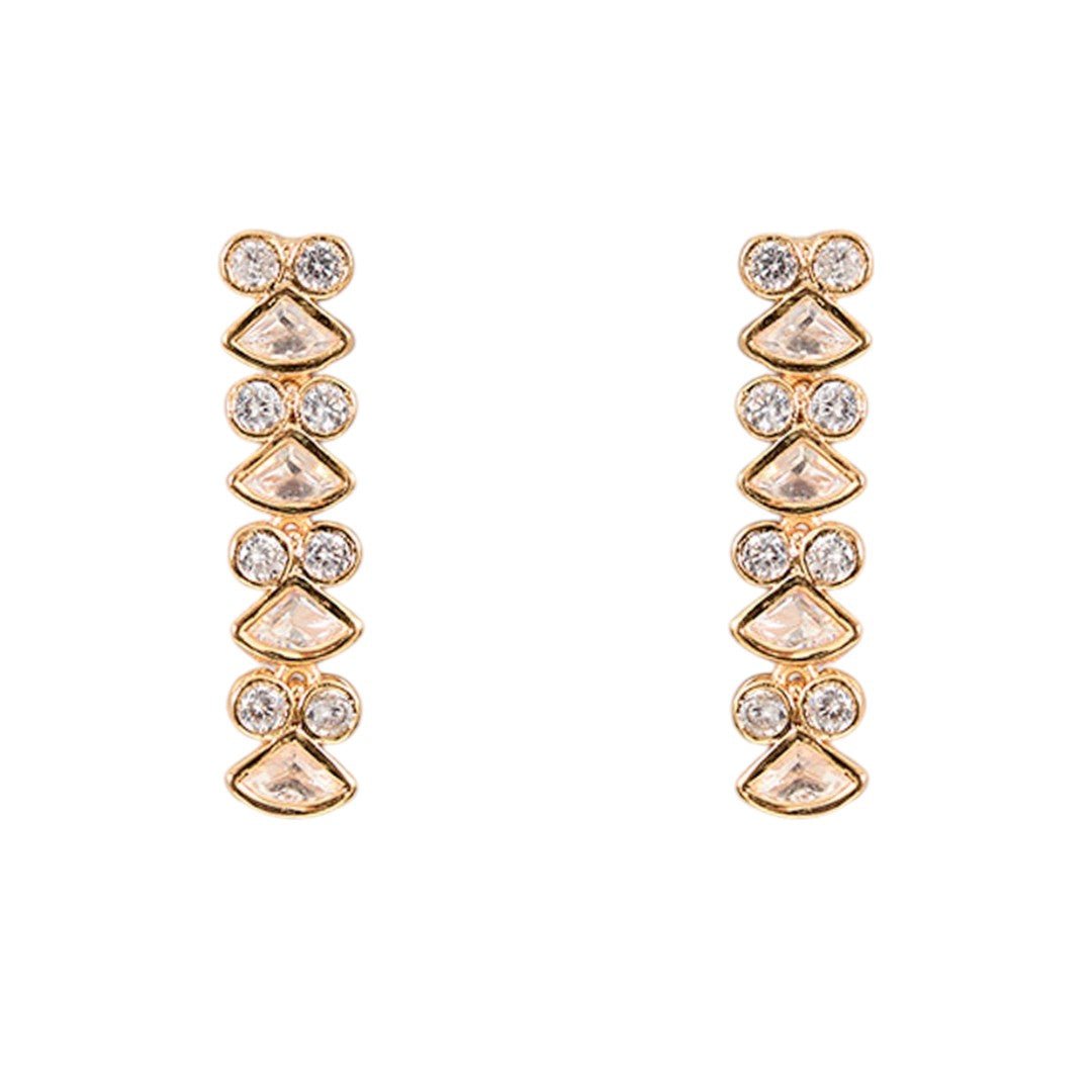 Elegant American Diamond Necklace Earring Set - Auraa Trends - necklace - # - Auraa Trends - Elegant American Diamond Necklace Earring Set