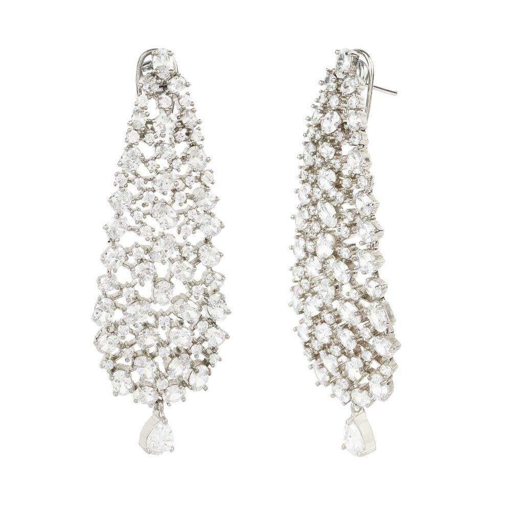 Elegant Diamonte Chandelier Earrings - Auraa Trends