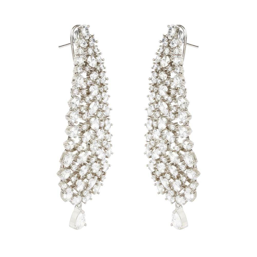 Elegant Diamonte Chandelier Earrings - Auraa Trends