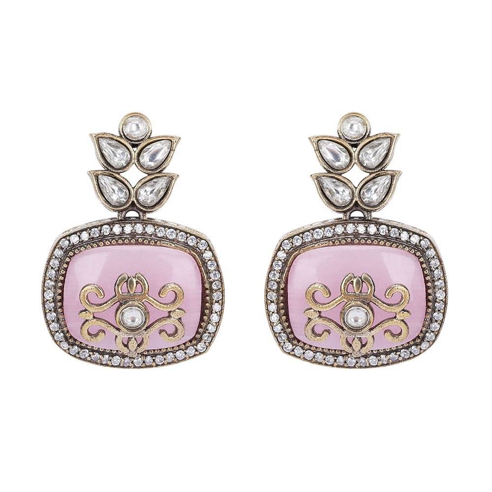 Elegant Handcrafted Necklace Set with Matching Earrings - Auraa Trends