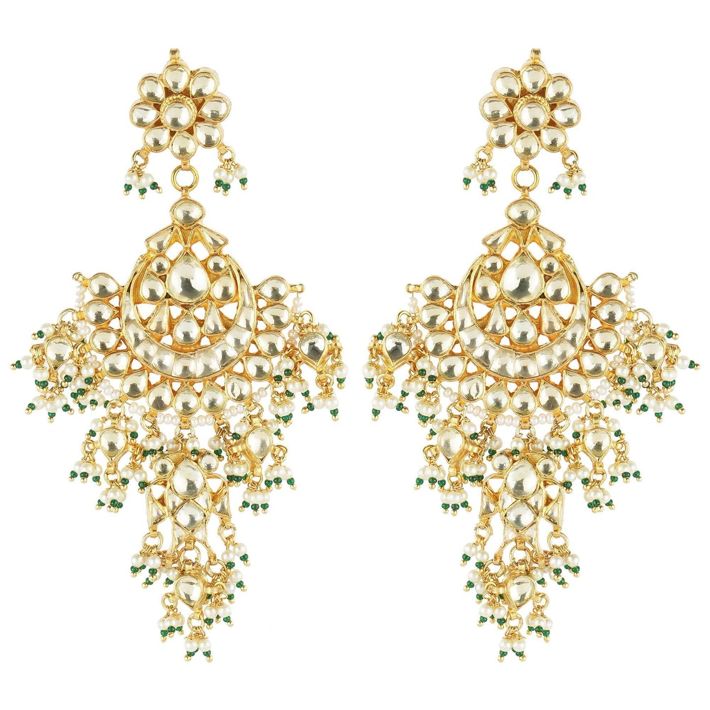 Elegant Kundan Necklace Set - Auraa Trends