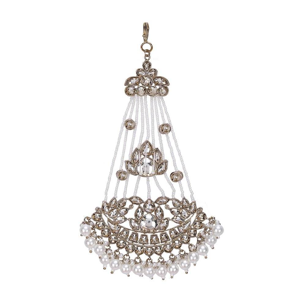 Elegant Kundan & Pearl Passa – Bridal & Festive Wear - Auraa Trends