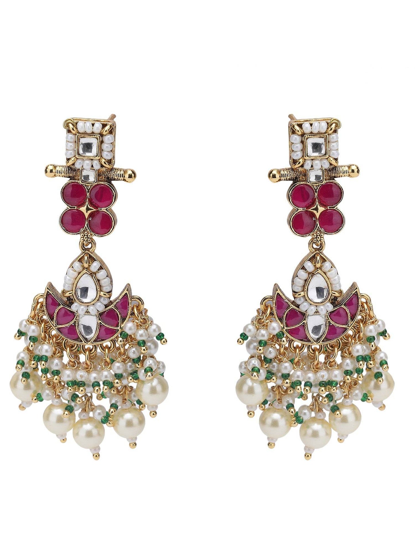 Elegant Multicolor Crystal Necklace Set for Women - Auraa Trends