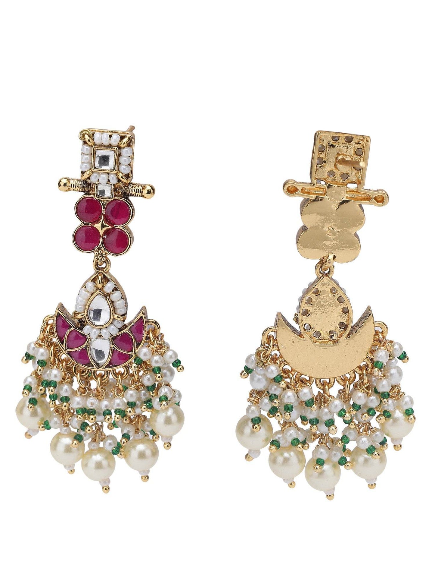 Elegant Multicolor Crystal Necklace Set for Women - Auraa Trends