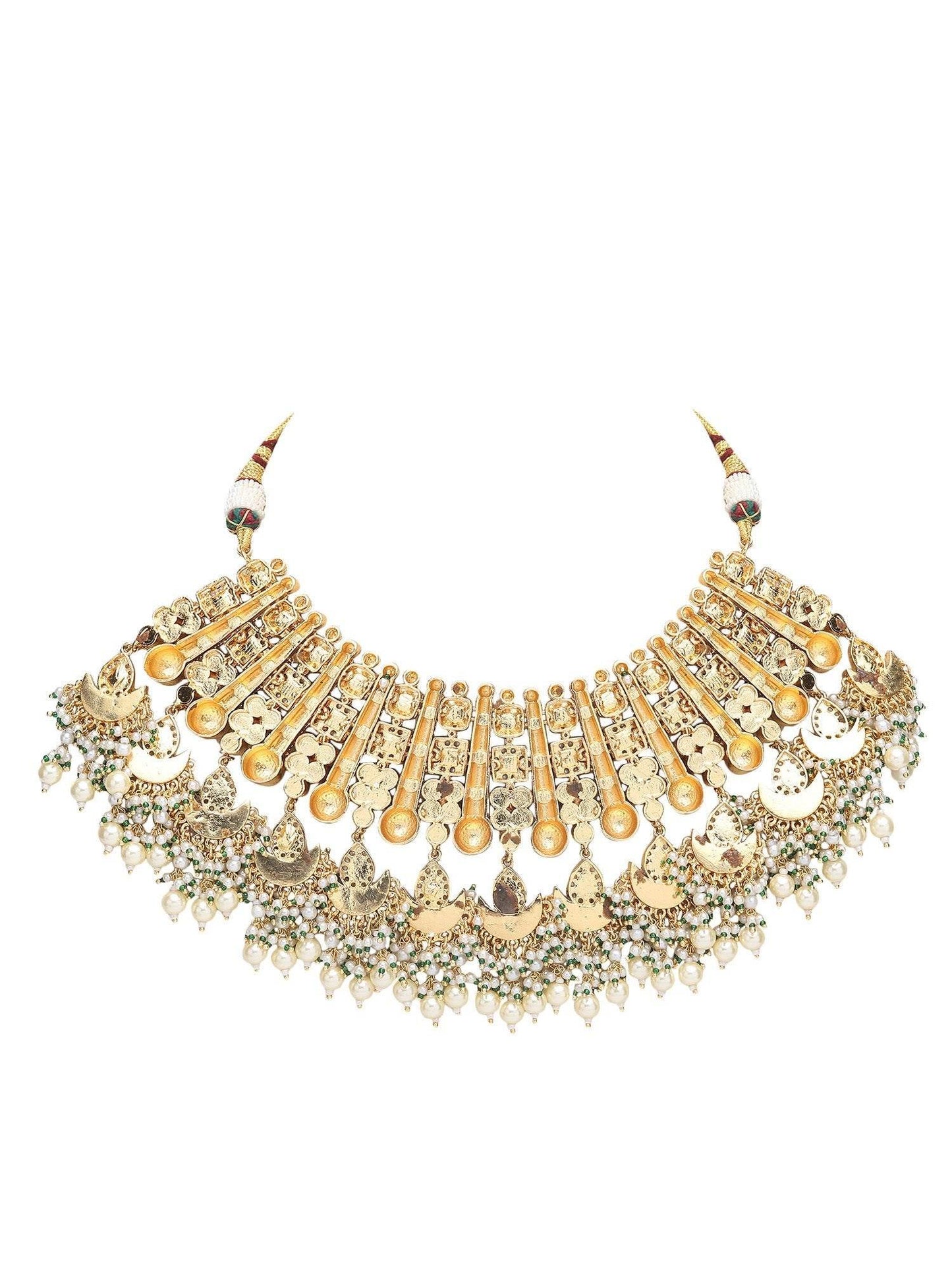 Elegant Multicolor Crystal Necklace Set for Women - Auraa Trends